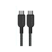 كابل أنكر USB-C إلى USB-C (6 قدم، 240 واط، مضفر) أسود