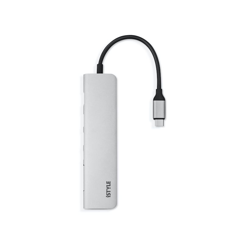 iSTYLE Multimedia Type-C Hub, Silver