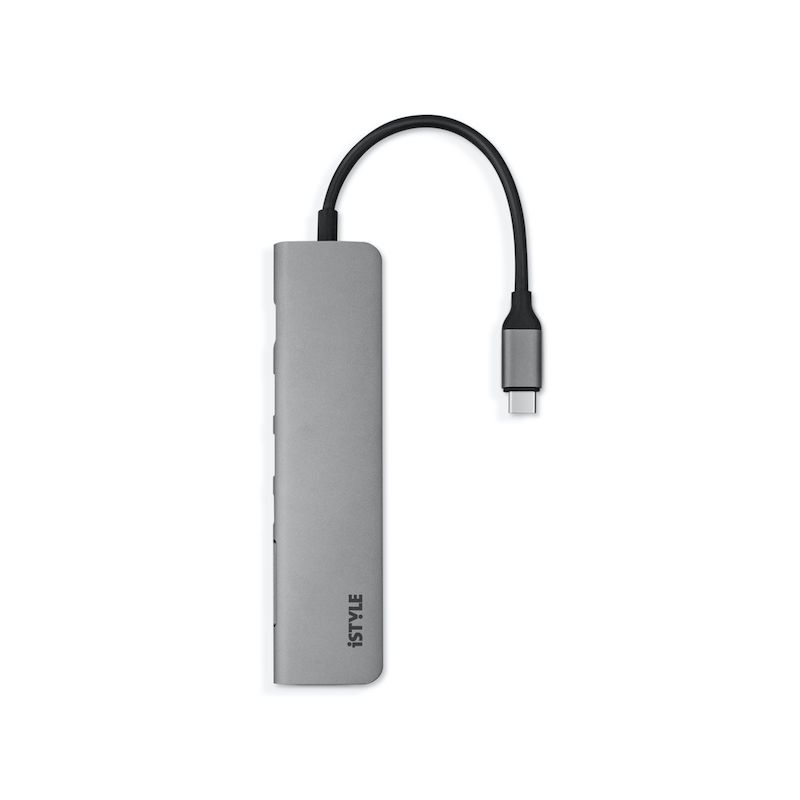 iSTYLE Multimedia Type-C Hub, Space Grey