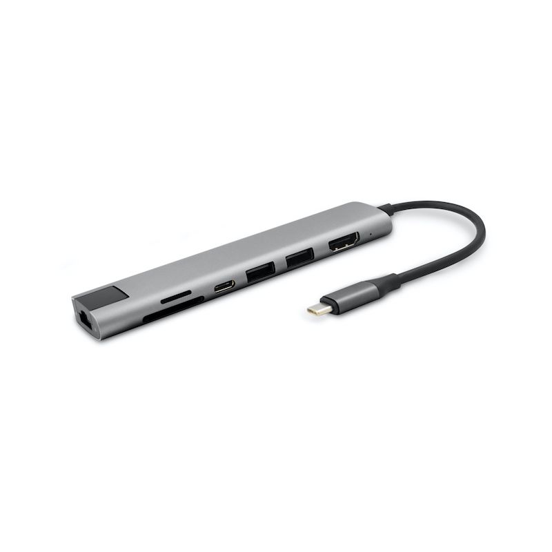 iSTYLE Multimedia Type-C Hub, Space Grey