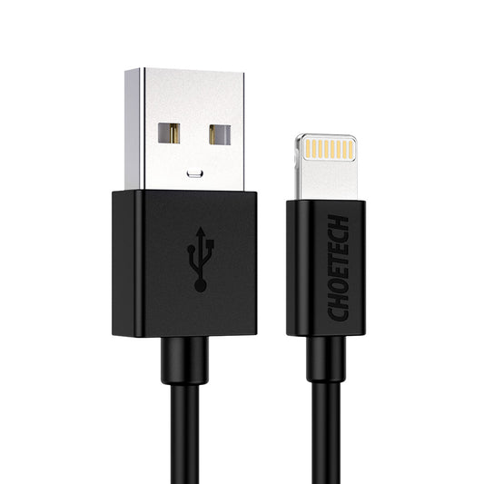 IP0027-BK|كابل Choetech من USB-A إلى Lightning بطول 1.8 متر باللون الأسود