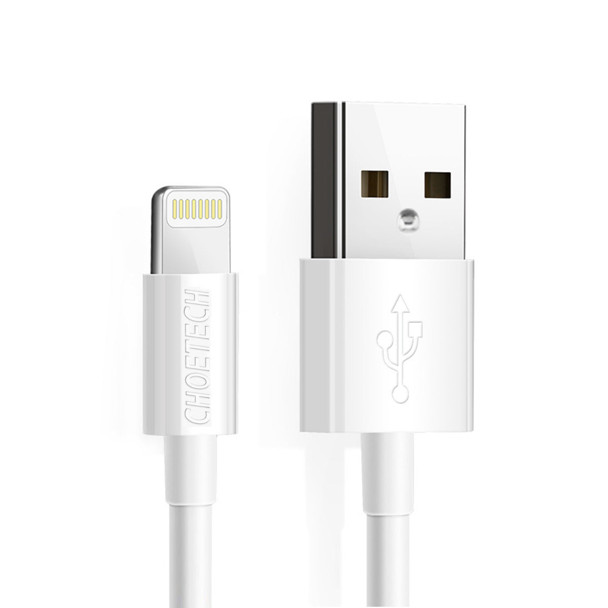 IP0027-WH|كابل Choetech من USB-A إلى Lightning بطول 1.8 متر باللون الأبيض