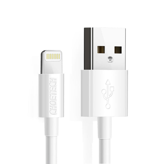 IP0027-WH|كابل Choetech من USB-A إلى Lightning بطول 1.8 متر باللون الأبيض