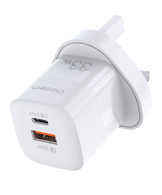 Choetech Power Delivery 33W USB-C Wall Charger, White