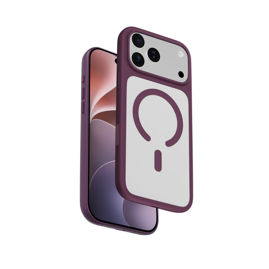 HYPHEN RIFT Impact Frame MagSafe Case - Plum - iPhone 18 Pro - 6.3"-image-position-1