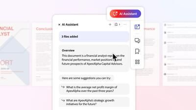 Adobe AI Assistant for Acrobat 1 Year Sub