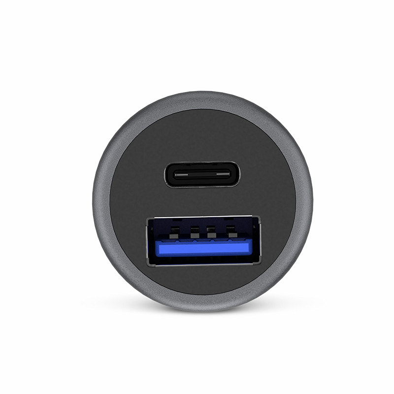 iSTYLE 38W Pro Car Charger, Space grey