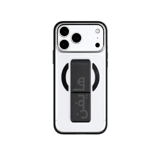 HYPHEN DRFT Grip & Stand Magsafe Case - Black - iPhone 18 Pro - 6.3"-image-position-2