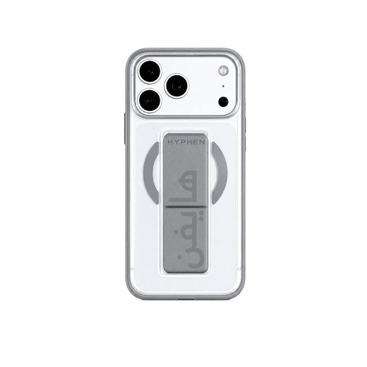 HYPHEN DRFT Grip & Stand Magsafe Case - Grey - iPhone 18 Pro - 6.3"-image-position-2
