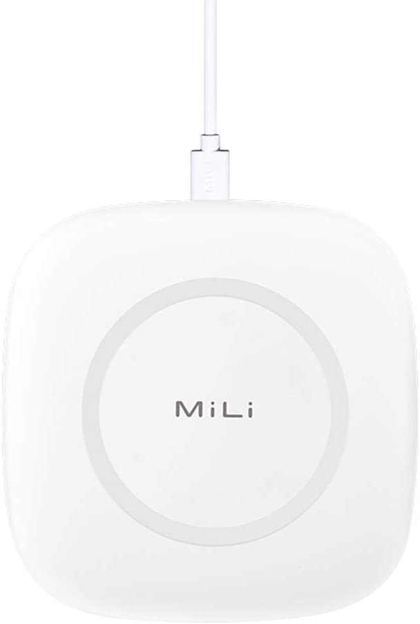 شاحن لاسلكي MiLi Magic Plus مع بنك طاقة مدمج (4700mAh) - أبيض