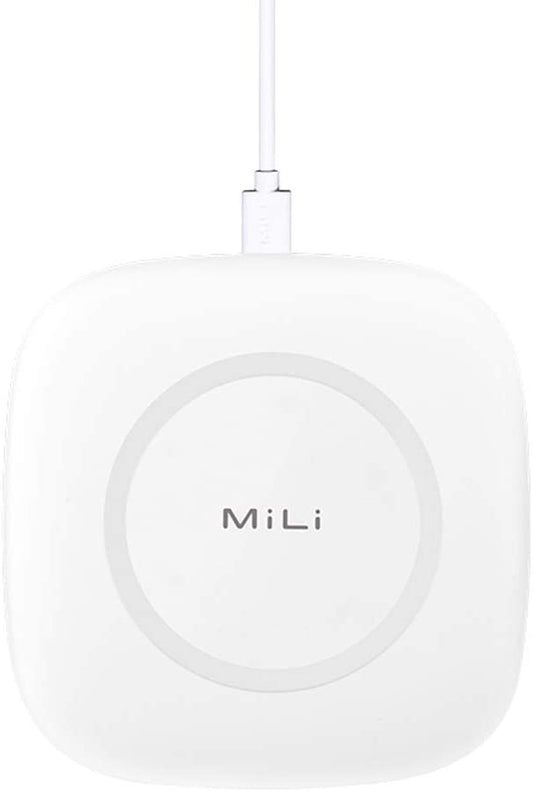 شاحن لاسلكي MiLi Magic Plus مع بنك طاقة مدمج (4700mAh) - أبيض