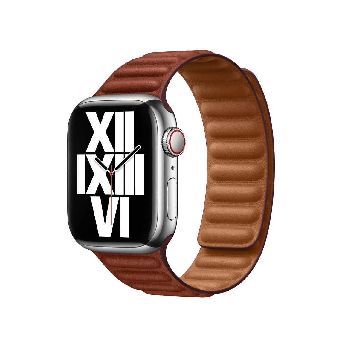 41mm Umber Leather Link - S/M