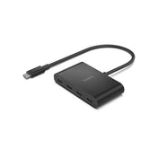 Belkin - USB-C to 4-Port USB-C Hub - Black