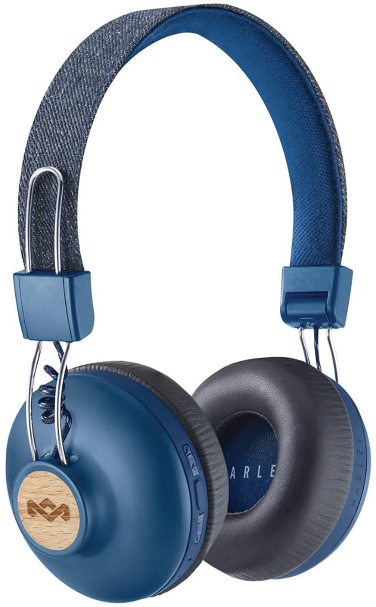 House of Marley Positive Vibration Bluetooth - Denim - On-Ear Headphone
