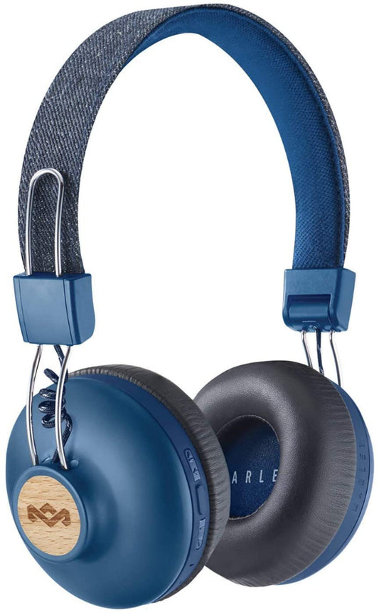 House of Marley Positive Vibration Bluetooth - Denim - On-Ear Headphone