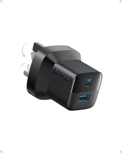 شاحن Anker 323 (33 واط) مع حزمة كابل C إلى C بطول 3 أقدام باللون الأسود