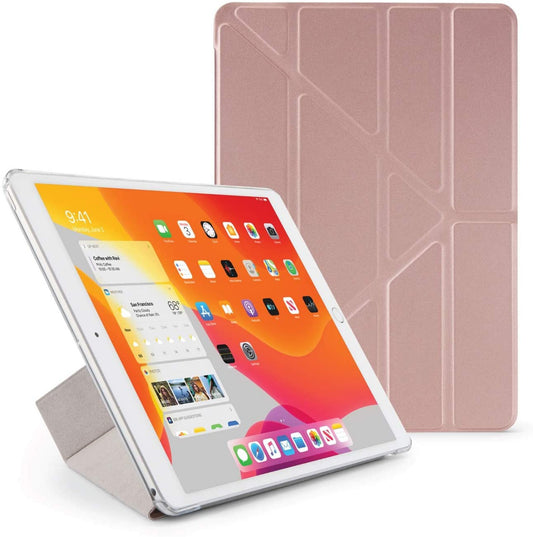 Pipetto iPad 10.2 Origami Case PC (2019) - Rose Gold