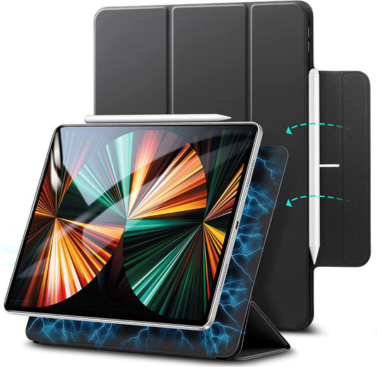 ESR ريبوند مغناطيسي مع مشبك لجهاز iPad Pro 12.9 2021 أسود
