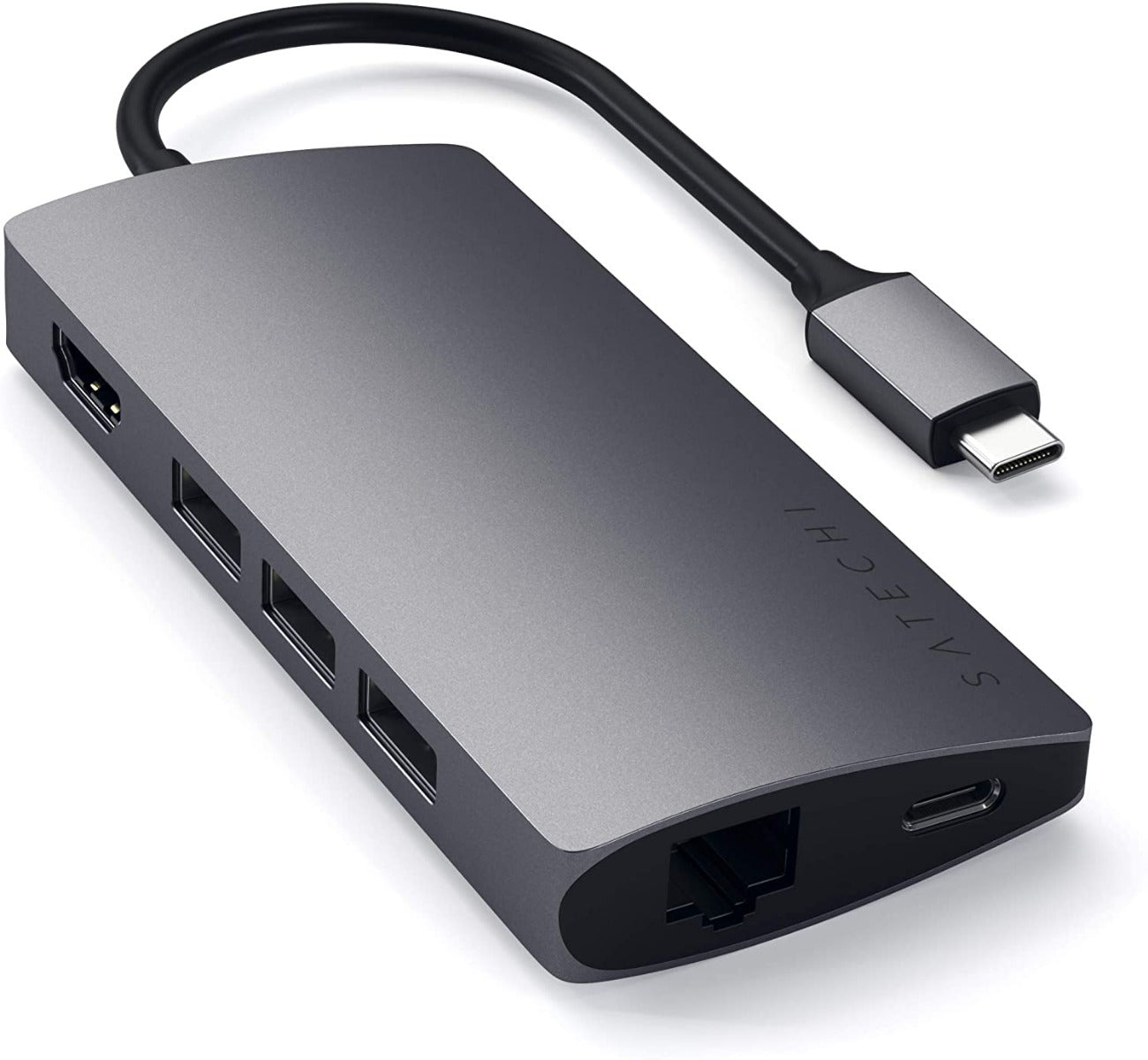 Satechi - Hub - TYPE-C Multi-Port Adapter 4K Ethernet v2 - Space Gray
