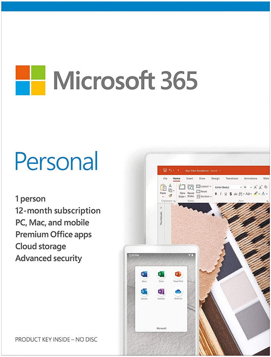 Microsoft 365 Personal English Middle East DM Subscr 1YR Medialess P6