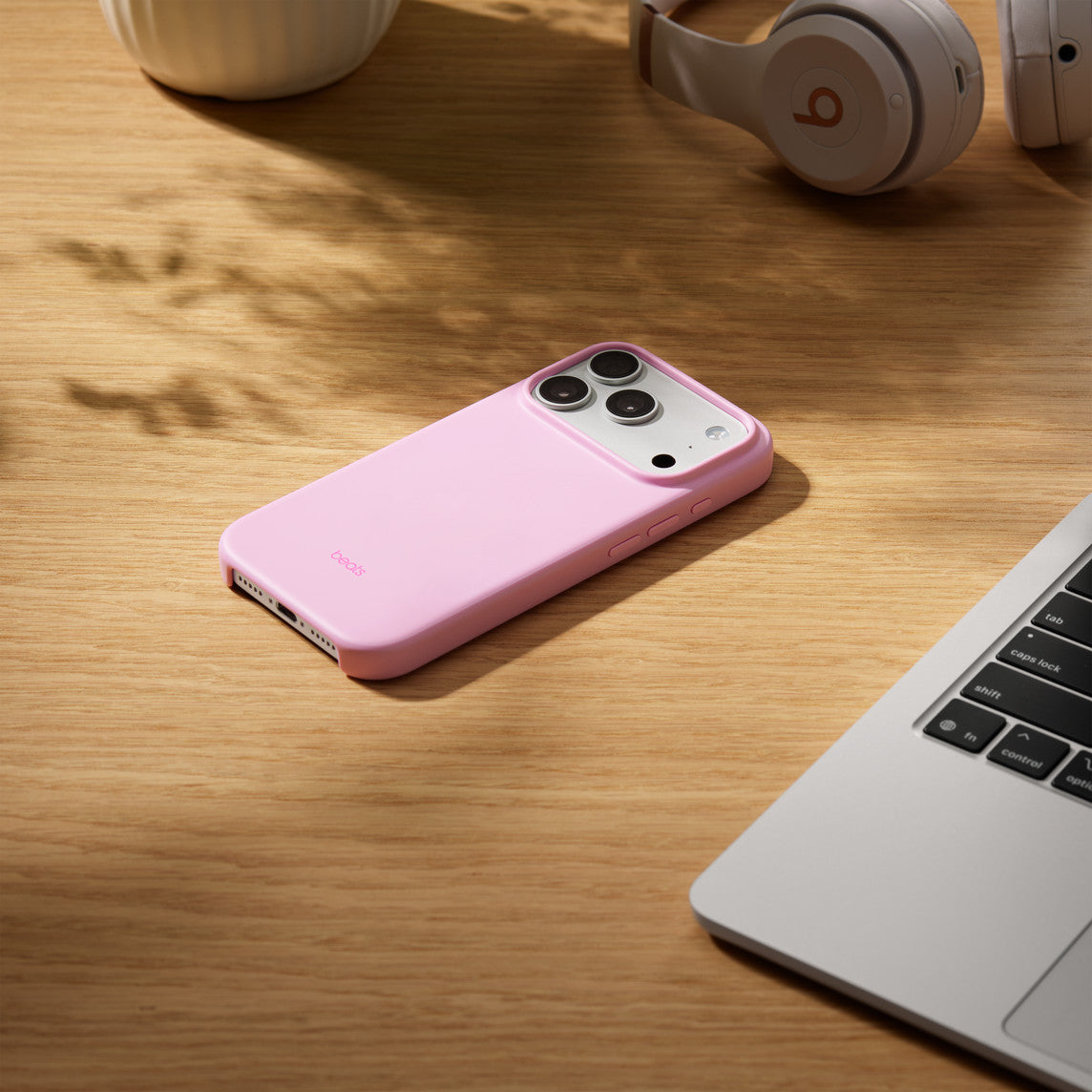 Beats iPhone 17 Pro Case with MagSafe and Camera Control Pebble Pink