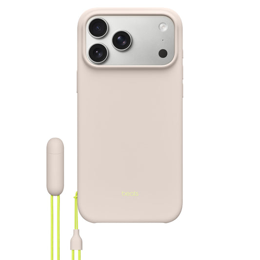 حقيبة دعم قابلة للطي Beats iPhone 17 Pro Max مع MagSafe وتحكم بالكاميرا لون لايم ستون