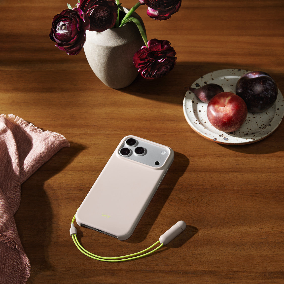 Beats iPhone 17 Pro Max Kickstand Case with MagSafe and Camera Control Lime Stone