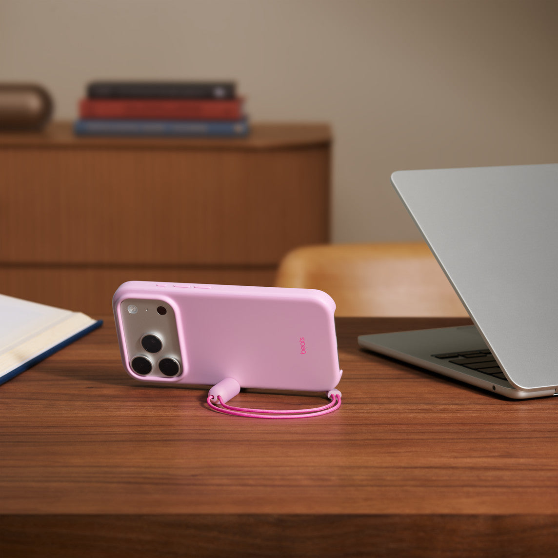 Beats iPhone 17 Pro Kickstand Case with MagSafe and Camera Control Pebble Pink