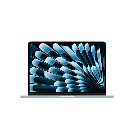 ماك بوك إير 13 بوصة: شريحة أبل M5 بمعالج مركزي 10 نوى ومعالج رسومات 10 نوى، قرص صلب SSD بسعة 1 تيرابايت - أزرق سماوي
