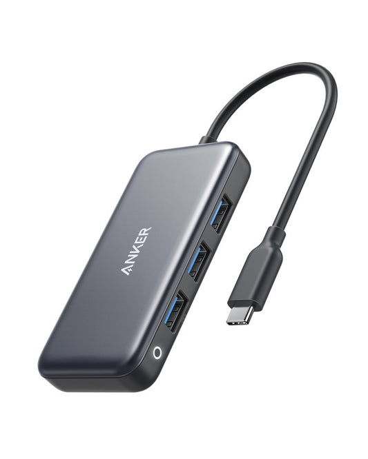 أنكر بريميوم 4 في 1 محور USB-C 1C3A B2B - رمادي