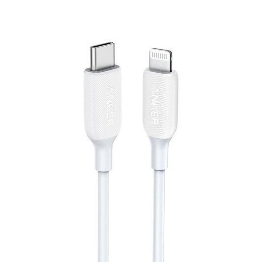 A8832H21|أنكر باورلاين III كابل USB-C إلى لايتنينج 2.0 بطول 3 أقدام - أبيض