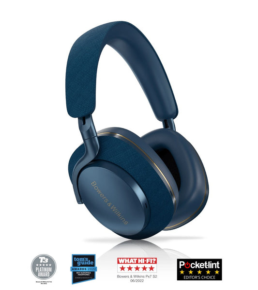 B&W Px7 S2 Premium Wireless Over-ear Noise-canceling Headphones - Blue