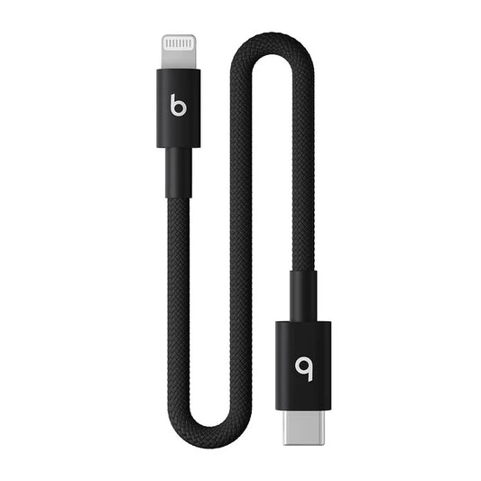 كابل بيتس USB-C إلى لايتنينج مضفر قصير (20 سم) - أسود بولت