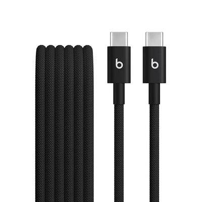 كابلات بيتس USB-C إلى USB-C منسوجة (1.5 م) - أسود بولت (عبوة من 2)