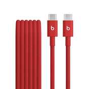 كابل بيتس USB-C إلى USB-C منسوج (1.5 م) - أحمر سريع
