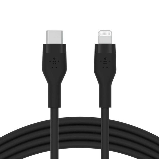 كابل بلكين USB-C إلى لايتنينج 3م، أسود