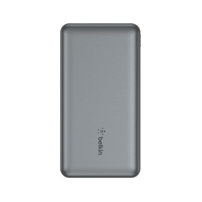 بيلكن - باوربانك - 10K - بوست تشارج 15 واط USB-C مزدوج 12 واط×2 USB-A - رمادي فضائي