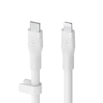 Belkin - Cable - Silicone - Lightning to Type-C - 3m - White