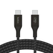 BELKIN - CABLE - C TO C - BRAIDED - 240W - 1M - BLACK