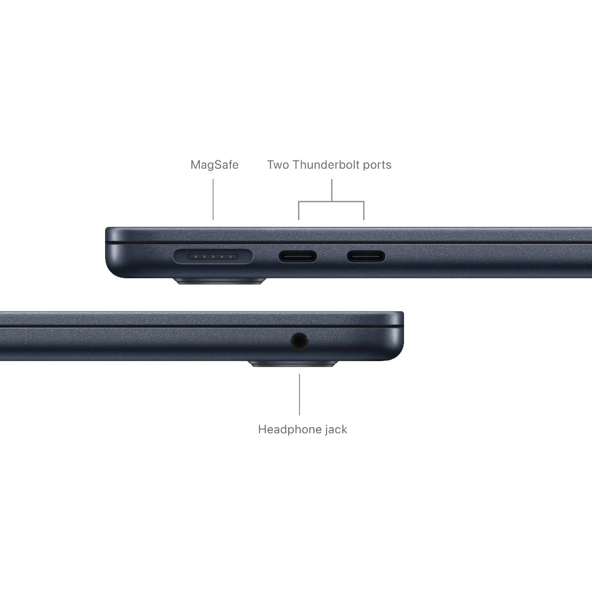 13 MacBook Air: M3 chip, 8GB RAM, 512GB SSD with 8-core CPU and 10-core GPU, Arabic/English Keyboard, Midnight