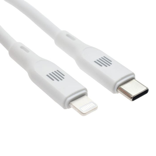 كابل دفايسد USB-C إلى لايتنينج سيليكون 1,25م - أبيض
