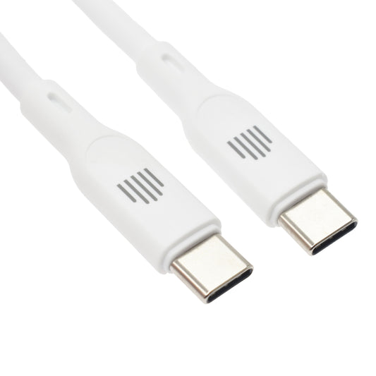 كابل Dviced USB-C إلى USB-C سيليكون 1,25م - أبيض