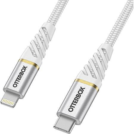 أوتربوكس - كابل بريميوم USB C-لايتنينج 2M USB-PD - أبيض