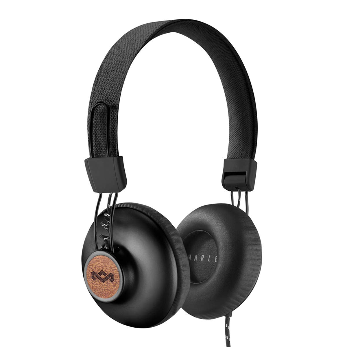 EM-JH121-SB|House of Marley Positive Vibration 20 - Signature Black - On-Ear Headphone|سماعات رأس Positive Vibration 20، أسود، من هاوس أوف مارلي