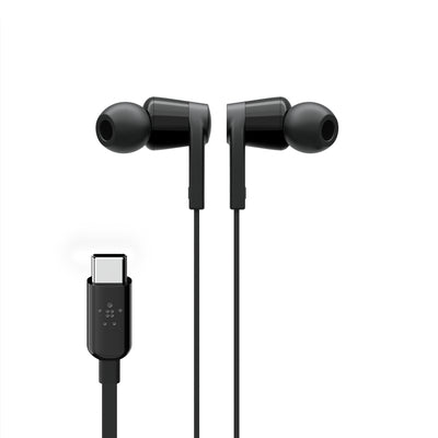 بلكين - سماعات أذن - USB-C - داخل الأذن - أسود