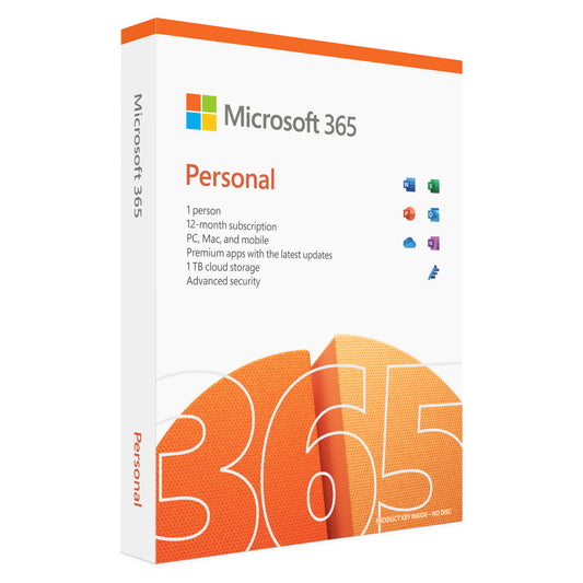مايكروسوفت 365 بيرسونال إنجليش الشرق الأوسط دي إم اشتراك سنة واحدة بدون وسائط P8