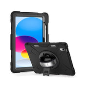 HYPHEN AXIS Protective Case with Strap & Stand for iPad 10.9 (10th Gen, 2022) - Black