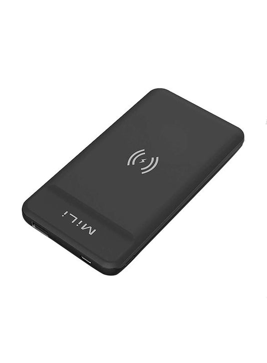 MiLi Power Magic II Wireless Fast Charging Power Bank (18W)-Blac