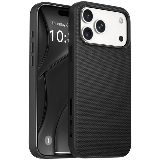 Blupebble Weavon Case compatible with Magsafe iPhone 18 Pro Max Black
