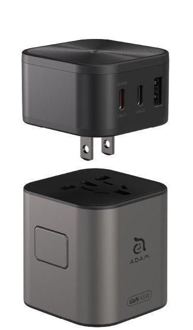 Adam elements T45 45W Universal Travel Adapter Charger Black
